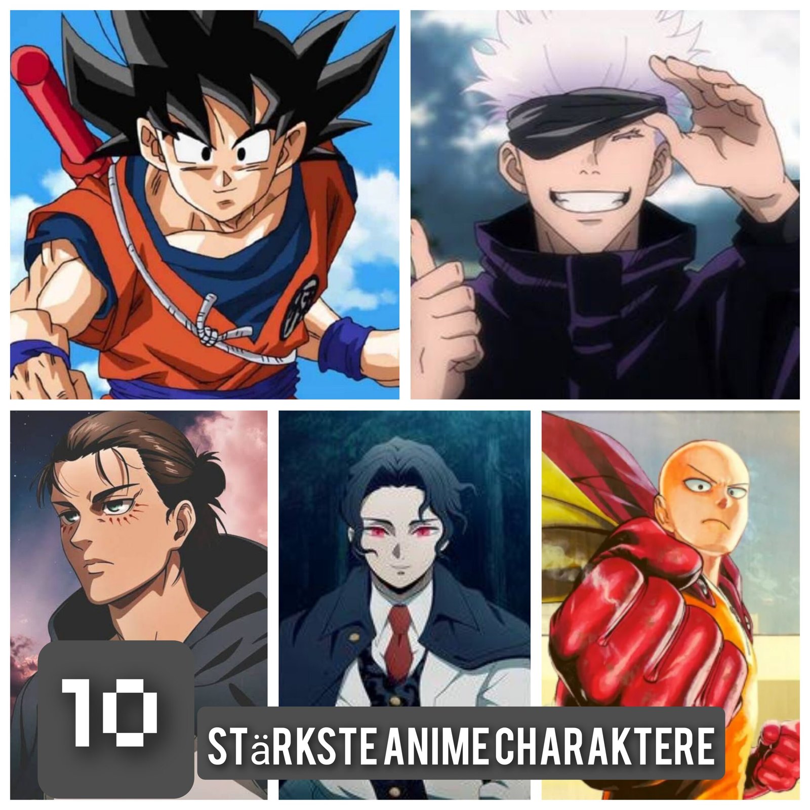 the 10 strongest anime characters