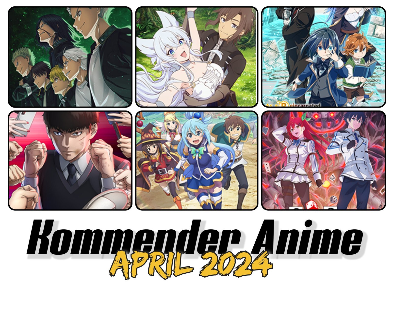 upcoming anime in April 2024